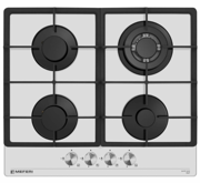 Газовая поверхность Meferi MGH604WH GLASS POWER